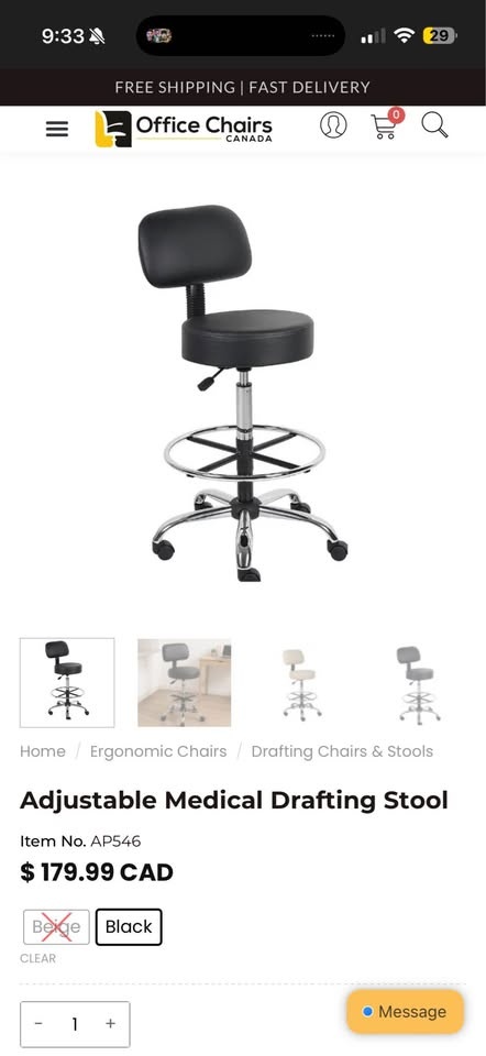 Spa medical chair (adjustable) retail $180 - photo 2