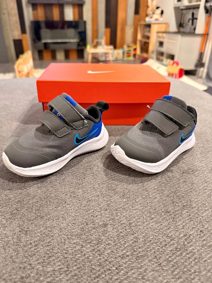 Nike Star Runner 3 Toddler Sneakers - Iron Grey/Black/Blue