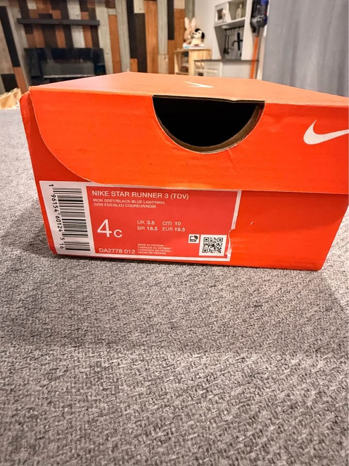 Nike Star Runner 3 Toddler Sneakers - Iron Grey/Black/Blue - photo 3