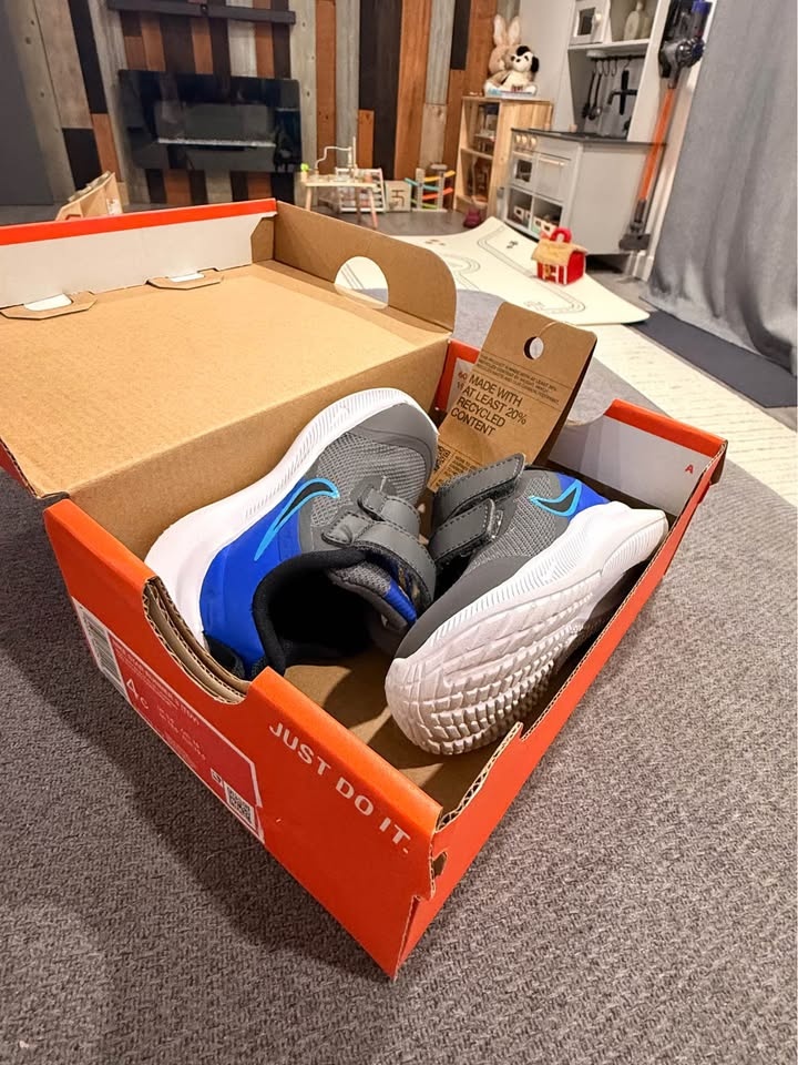 Nike Star Runner 3 Toddler Sneakers - Iron Grey/Black/Blue - photo 4