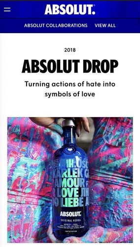Absolut LOVE DROP Collectible Bottle 2018 (empty) 40 Oz - photo 4