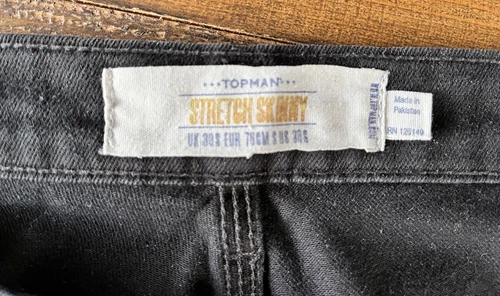 Topman Men's Skinny Stretch Jeans Black 30/32 - photo 3