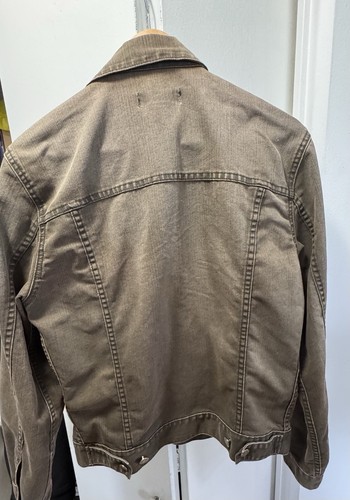Vintage Distressed Gray Denim Jacket - Club Monaco - Medium - photo 2
