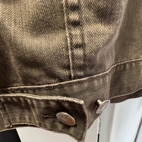 Vintage Distressed Gray Denim Jacket - Club Monaco - Medium - photo 5