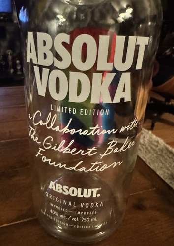 Absolut PRIDE Gilbert Baker 40 Oz Bottle (Empty) . - photo 2