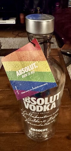 Absolut PRIDE Gilbert Baker 40 Oz Bottle (Empty) . - photo 4