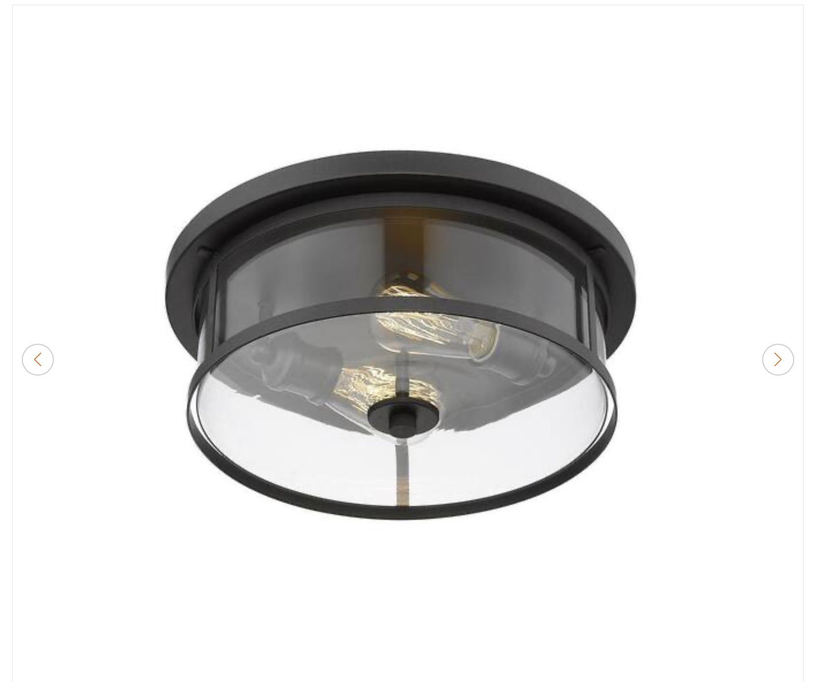 Z-Lite Savannah 13.75" 2-Light Bronze Flush Mount Light - photo 3