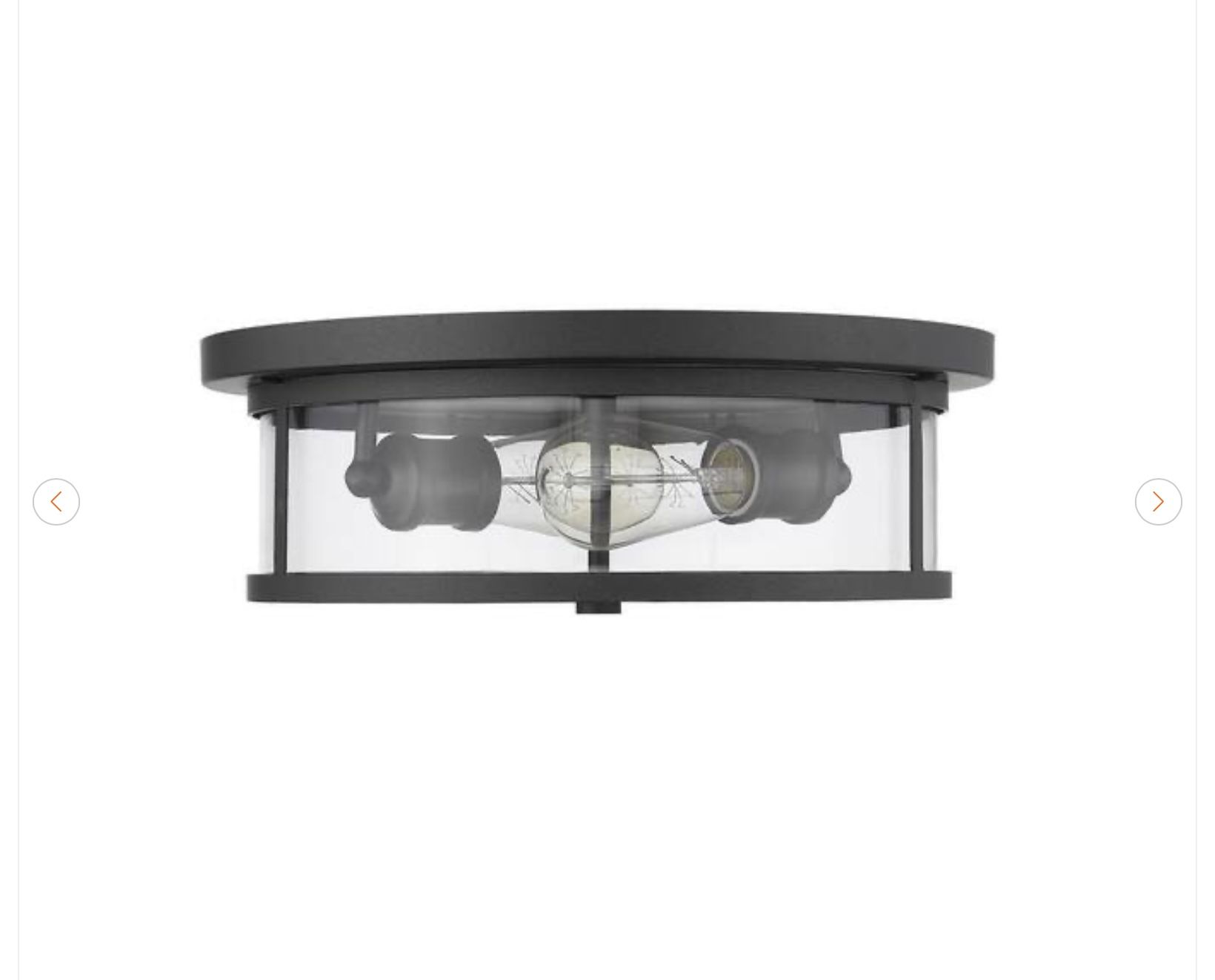 Z-Lite Savannah 13.75" 2-Light Bronze Flush Mount Light - photo 4