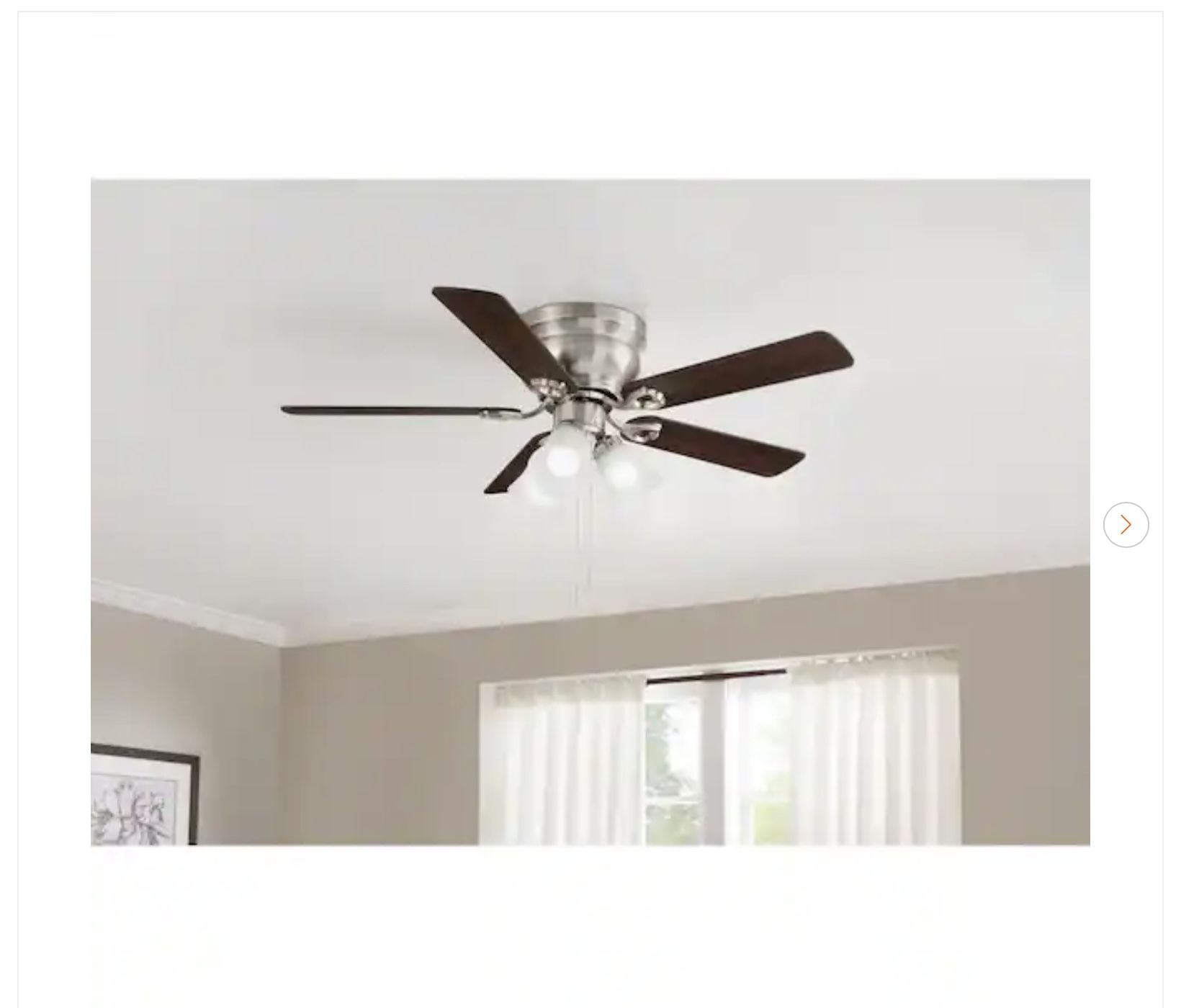 Hampton Bay Clarkston II 44" LED Ceiling Fan - New