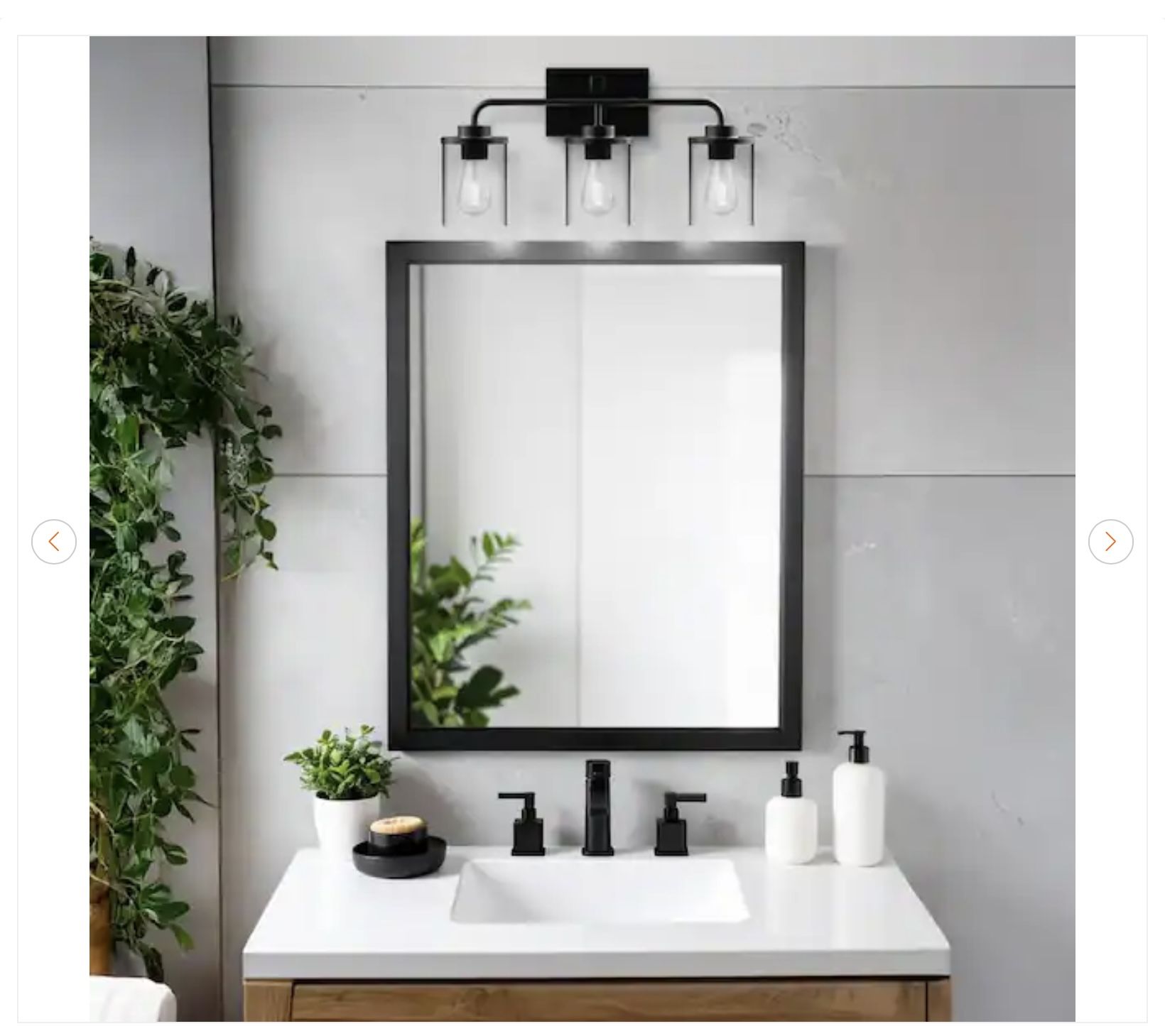 Feit Electric Emerson 21" 3-Light Matte Black Vanity Light - photo 2