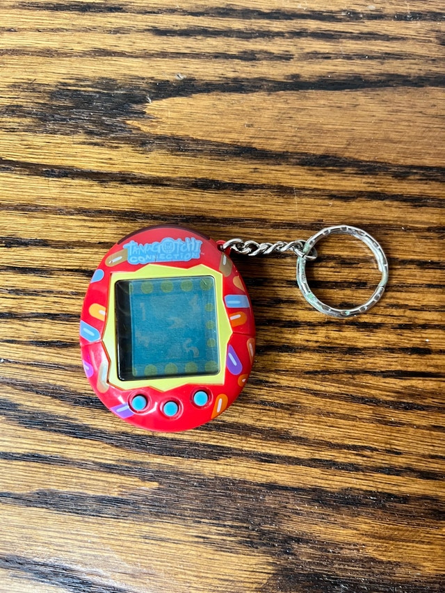 Tamagotchi Connection V2 2004 Red Jellybean Candy Second Edition