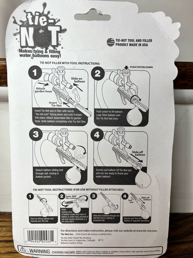 Tie-Not Water Balloon Tool with 100+ Balloons - photo 2