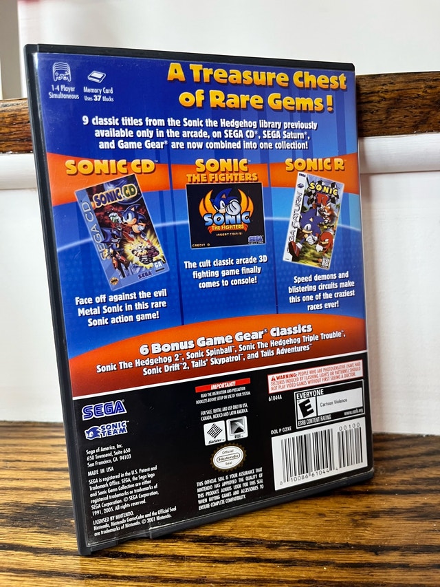 Sonic Gems Collection Nintendo GameCube - photo 2