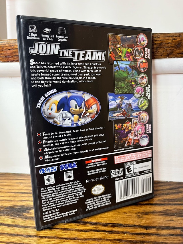 Sonic Heroes Nintendo GameCube - photo 2