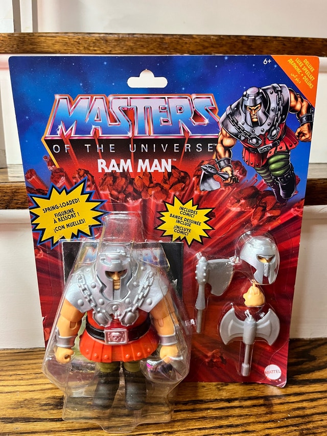Masters of the Universe Ram Man Action Figure & Comic
