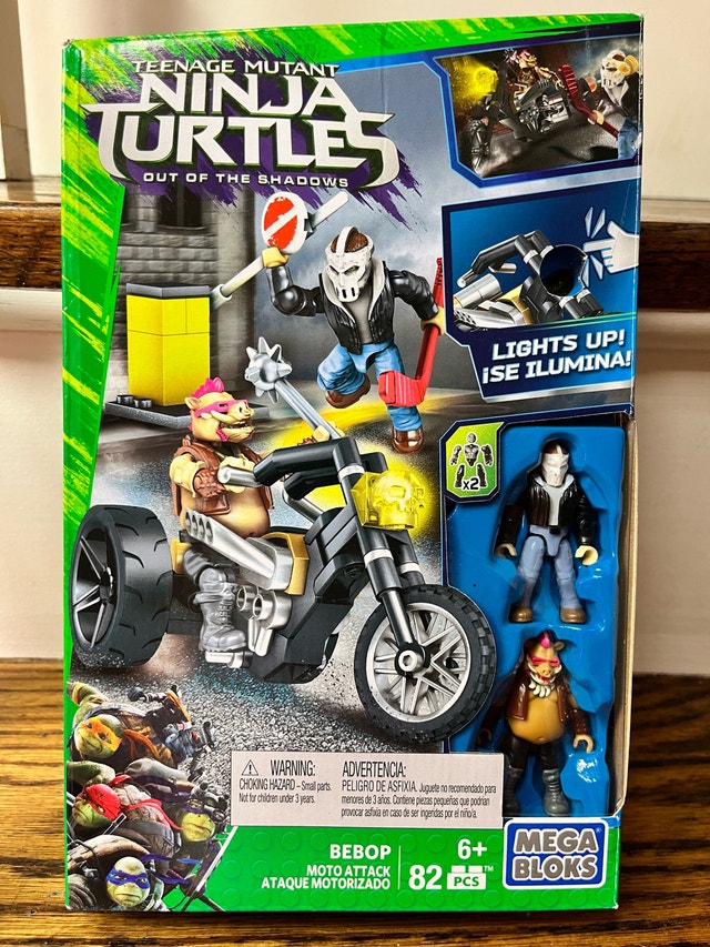 Mega Bloks Bebop Moto Attack TMNT