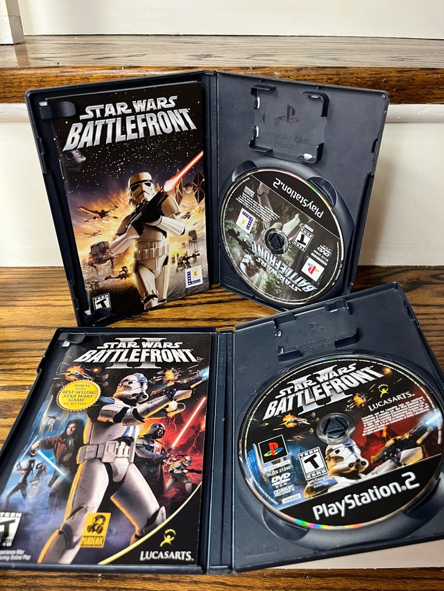 Star Wars Battlefront 1 & 2 PS2 Complete w/ Manuals - photo 4