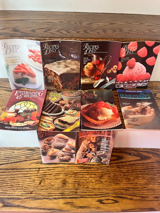 Vintage Recipe Magazines (1980s-1990s)