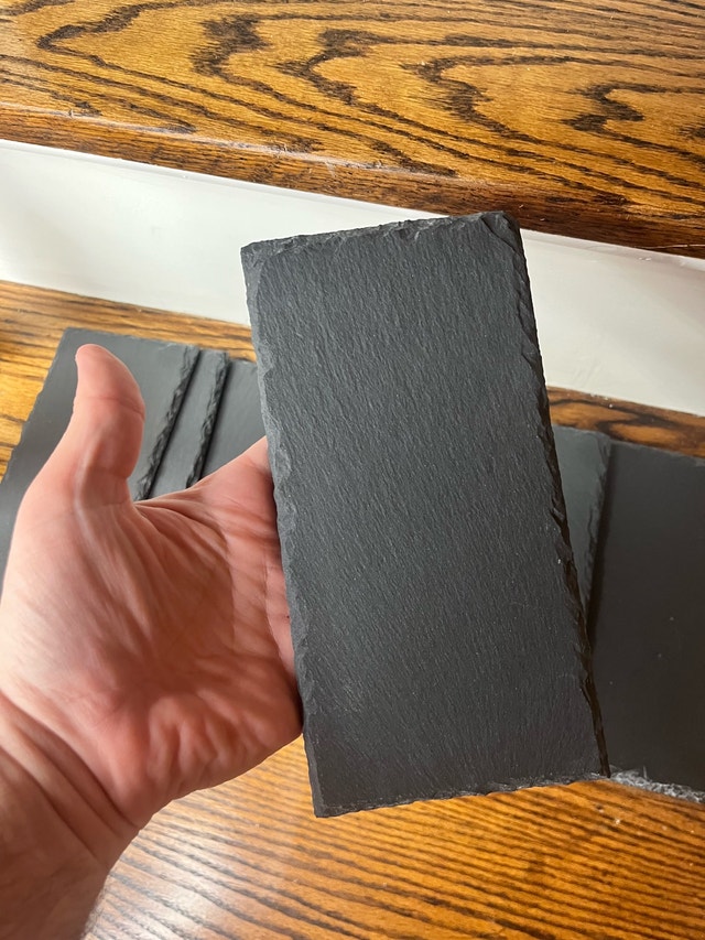 7 Black Stone Slate Serving Trays - photo 5