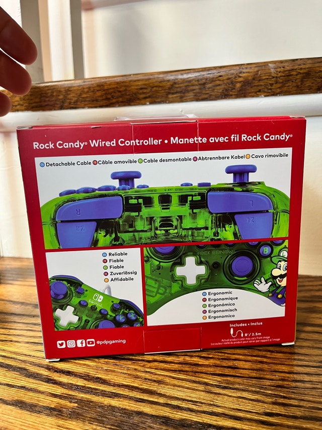 Rock Candy Luigi Wired Nintendo Switch Controller - photo 3