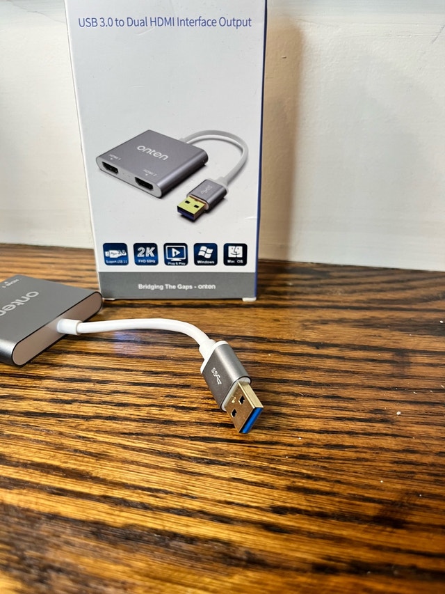 Onten USB 3.0 to Dual HDMI Display Adapter - photo 3