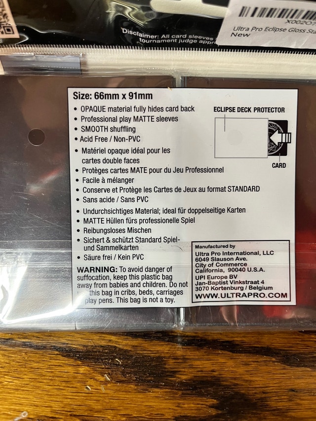 Ultra Pro Eclipse Sleeves - photo 2