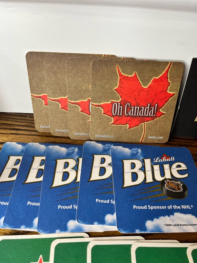 Beer Coasters - Molson, Labatt, Harp, Heineken - photo 2