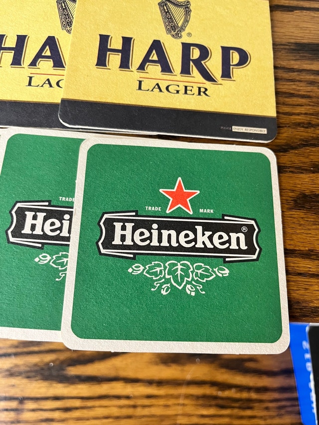 Beer Coasters - Molson, Labatt, Harp, Heineken - photo 4
