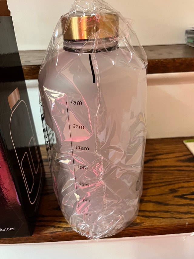 ARCANA 74oz Water Bottle With Time Markers BPA free - photo 4