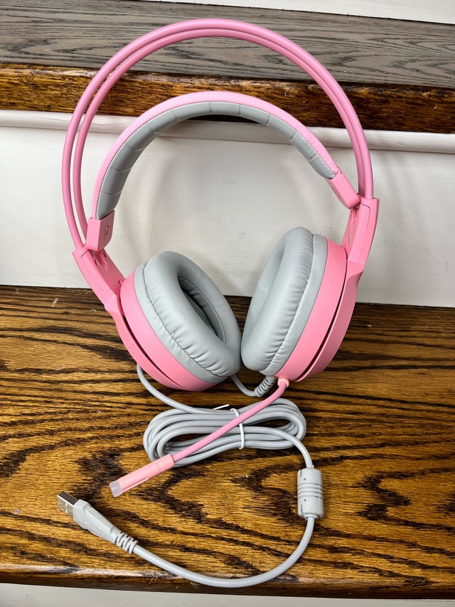 Somic USB PC Gaming Headphones - Pink