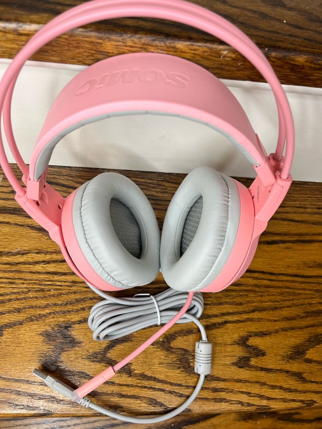 Somic USB PC Gaming Headphones - Pink - photo 3