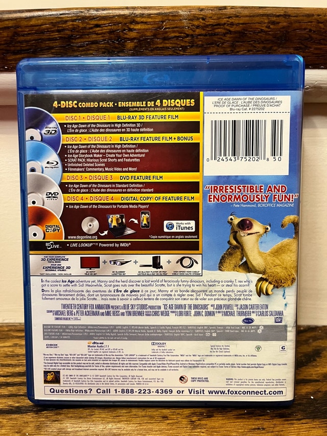 Ice Age Dawn of the Dinosaurs 3D Blu-Ray - photo 2