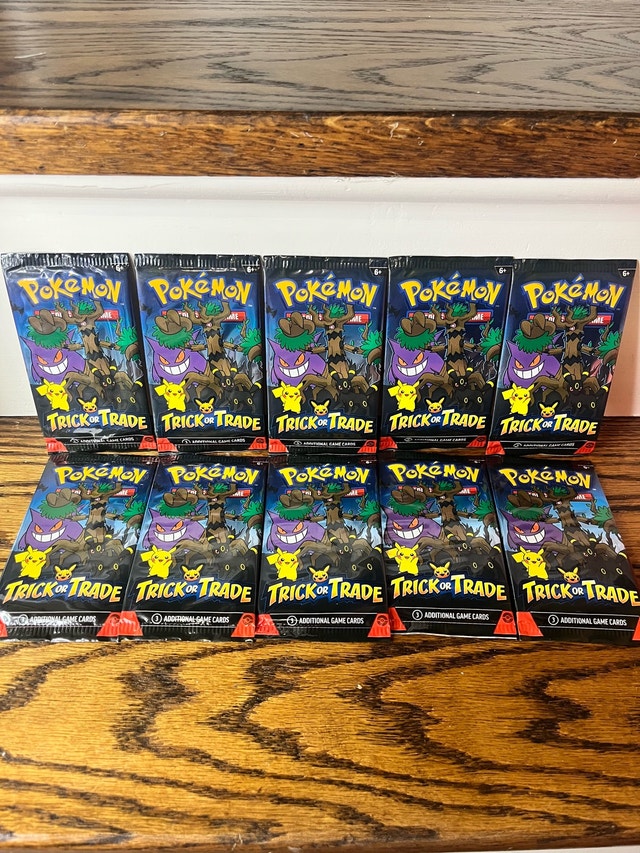 10 Pokemon Trick or Trade Packs