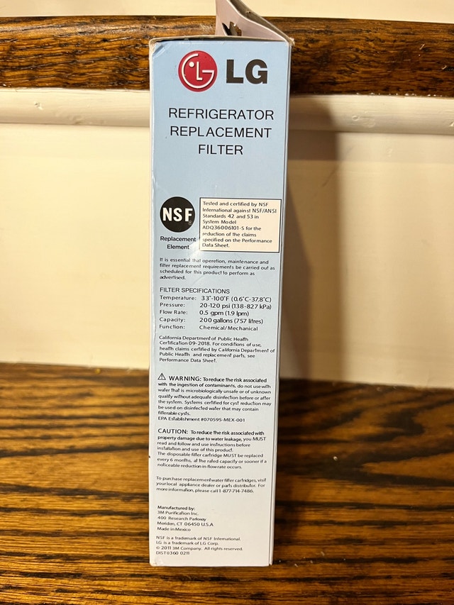 New LG Refrigerator Filter LT700P - photo 2