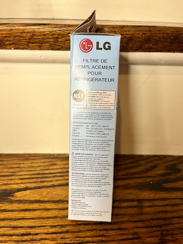 New LG Refrigerator Filter LT700P - photo 4