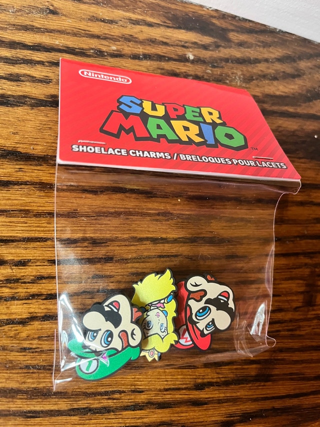 Super Mario Shoelace Charms