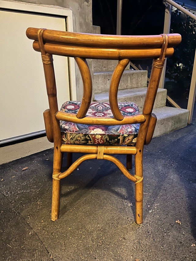 Vintage stylish Bamboo Chair - photo 3