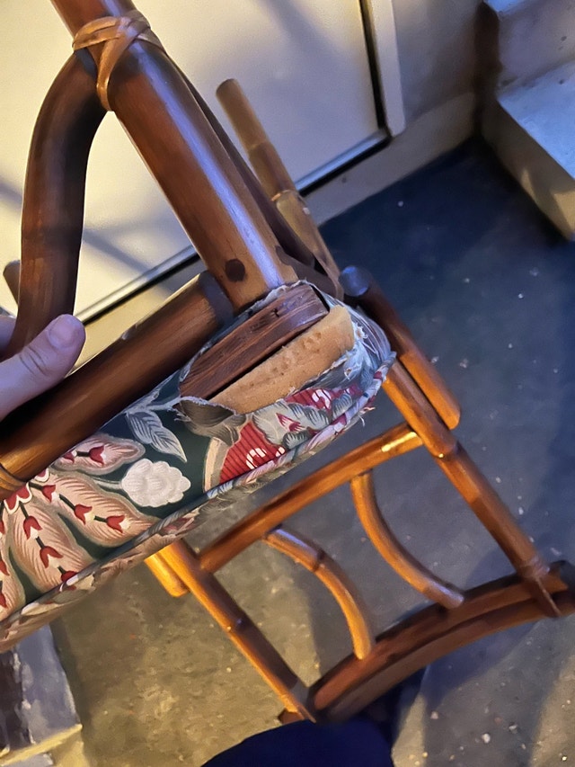 Vintage stylish Bamboo Chair - photo 5