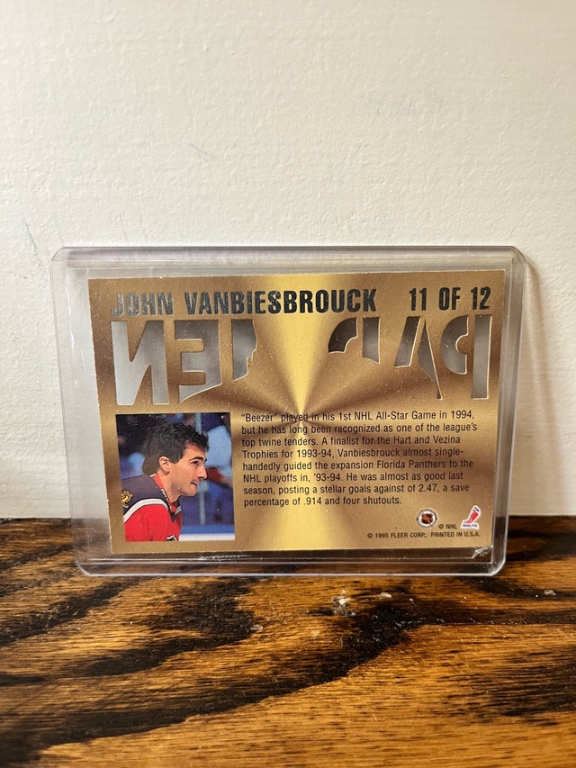 John Vanbiesbrouck Premier Padmen Hockey Card - photo 2