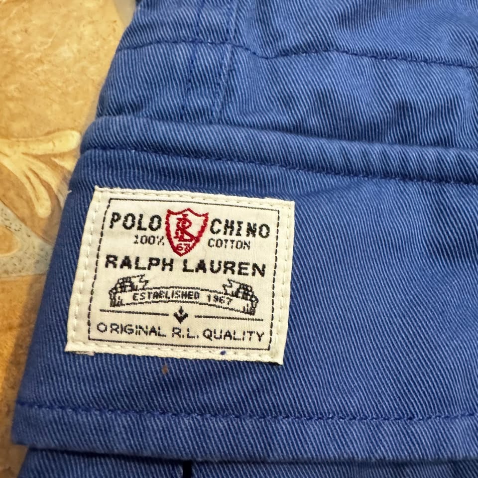 Polo Ralph Lauren Blue Cargo Shorts - 100% Cotton - photo 3