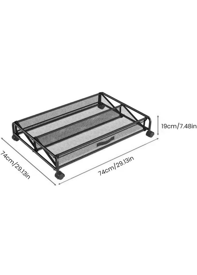 Under Bed Storage Organizer with Wheels for Shoes - photo 2