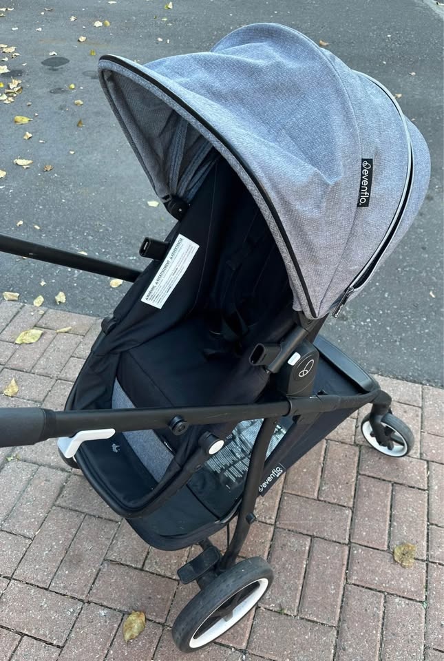 Evenflo Pivot Xpand Smart Modular Travel System - Grey/Black - photo 3