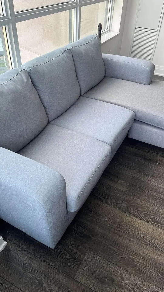 Structube Grey Sectional Sofa with Chaise (DELIVERY AVAILABLE) image indicator(2)