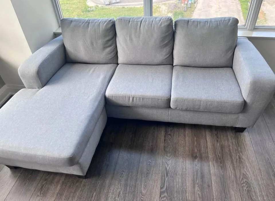 Structube Grey Sectional Sofa with Chaise (DELIVERY AVAILABLE) image indicator(7)