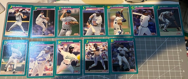 12 Baseball Cards - Score ‘91