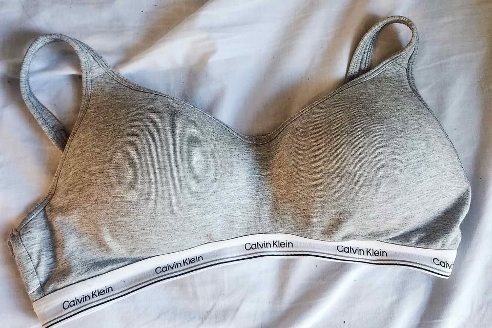 Calvin Klein Modern Cotton Padded Bralette – Heather Grey – XL