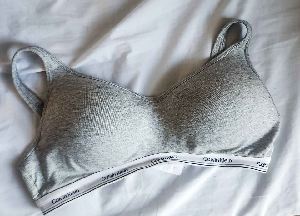 Calvin Klein Modern Cotton Padded Bralette – Heather Grey – XL - photo 3