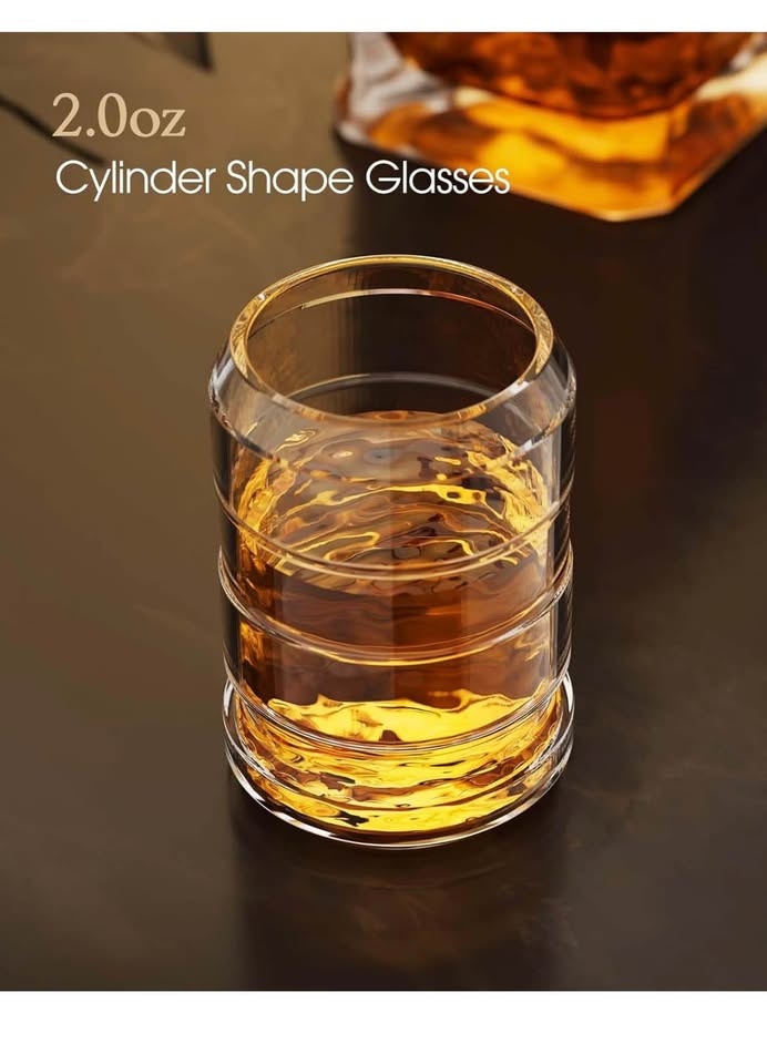 Kollea Whiskey Decanter Set with Shot Glasses - New - photo 5