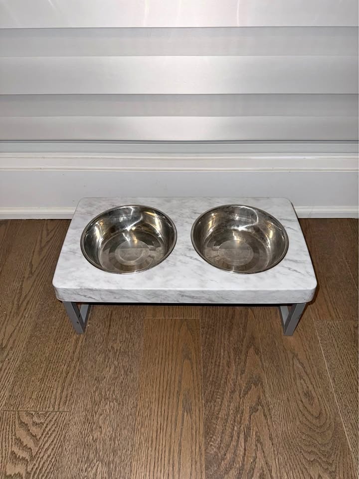 Chrome Marvel Dog Bowl