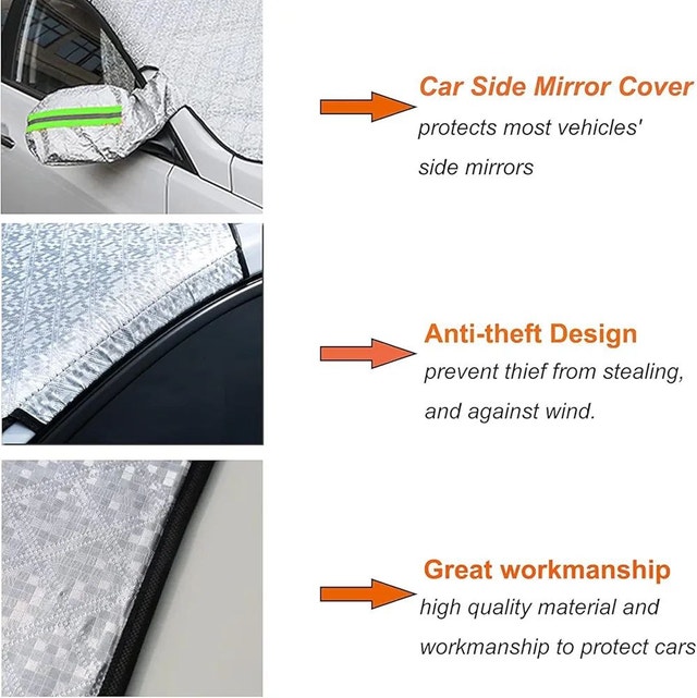 Car Windshield Snow & Sun Cover - 57" x 44" - photo 5
